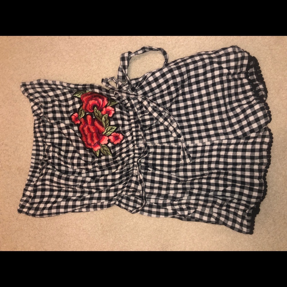 Gingham romper